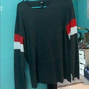 H&M Red and White Striped Long Sleeve